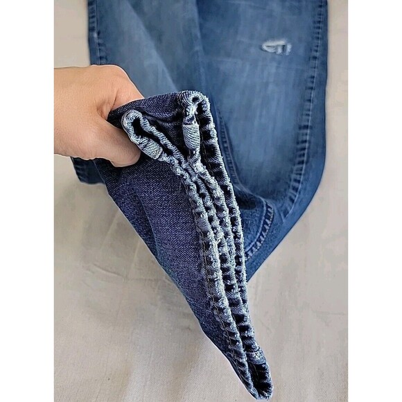 American Eagle Outfitters Jeans Mens 39x32 Baggy Straight High Rise Distressed - Picture 5 of 16